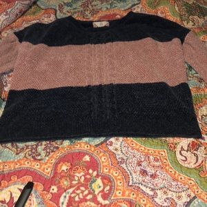 pink and navy blue sweater. Wore once medium